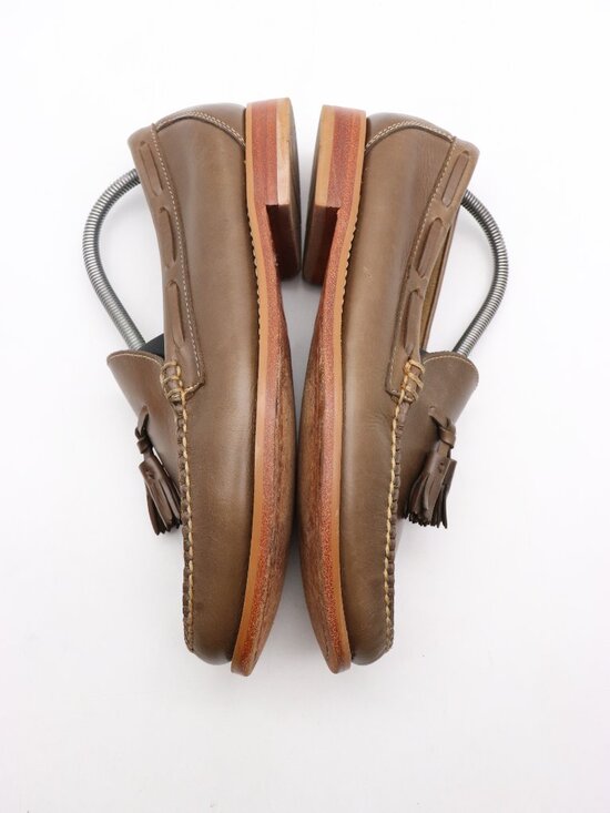 GH Bass Weejuns Tassel Loafers Men\'s Size 9 D Brown Leather Slip On Shoes main image 8